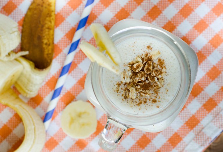 Banana-cinnamon-oat- banana smoothie