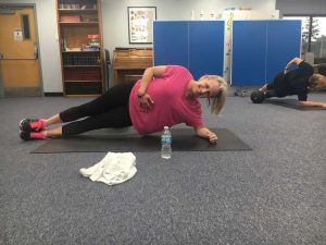 Barbara - West Chester area mom - side plank