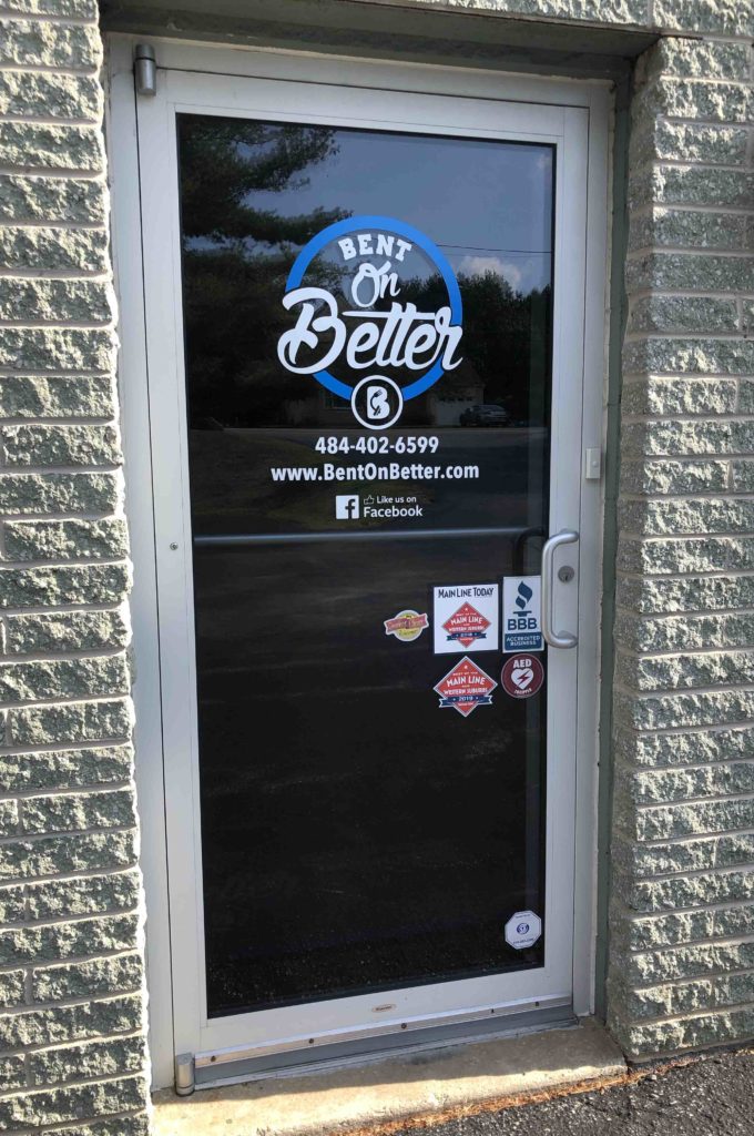 Front Door at Bent On Better best gym in west chester PA personal trainer